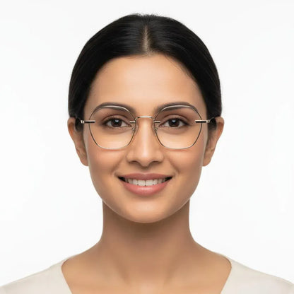 iDom Eyeglasses Full Rim Hexa Shape For Women 184297
