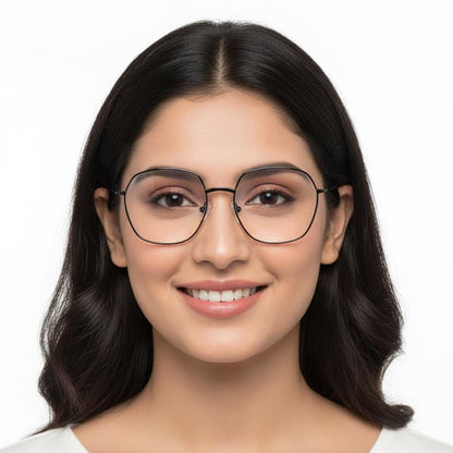iDom Eyeglasses Full Rim Hexa Shape For Women 244016
