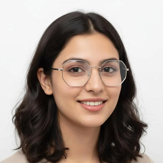 iDom Eyeglasses Full Rim Hexa Shape For Women 299147