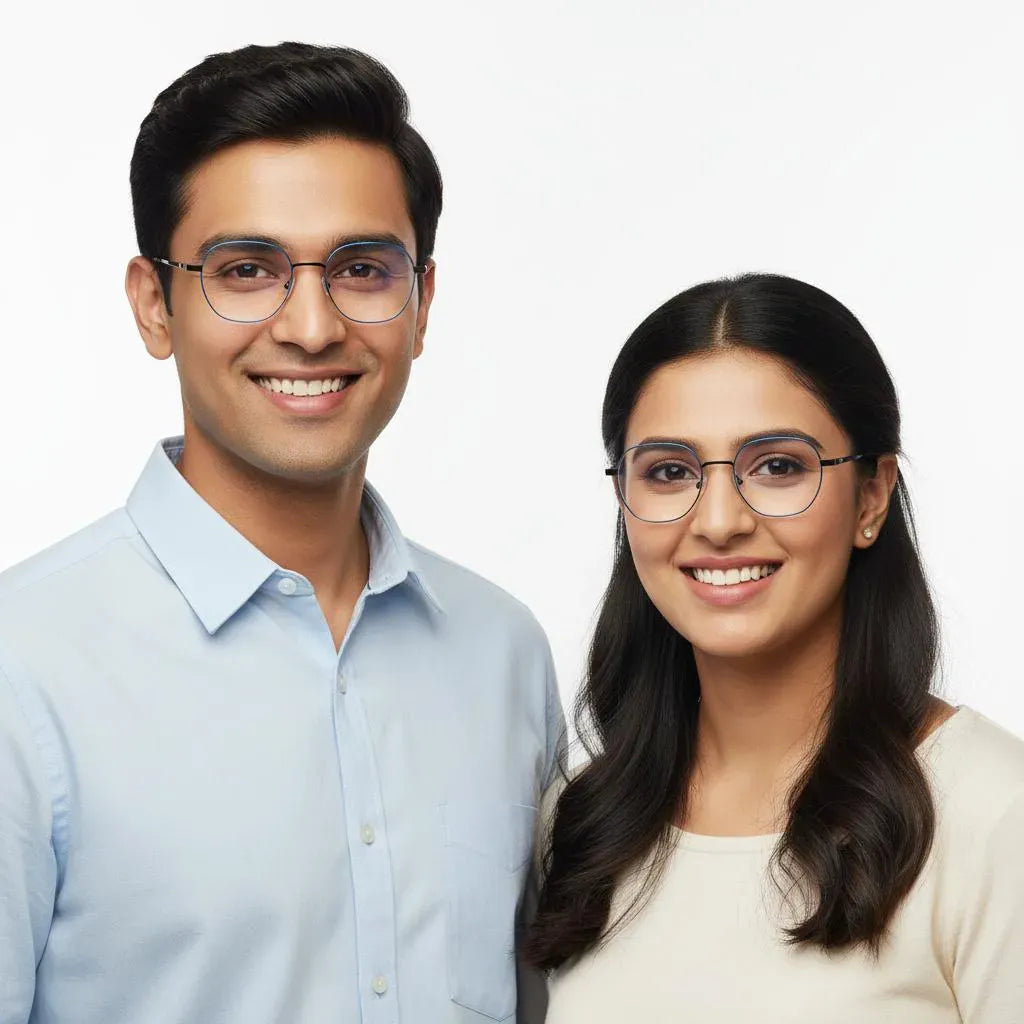 iDom Eyeglasses Full Rim Hexagonal Shape Specs Wear For Men & Women 193730