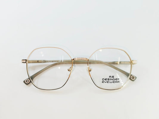 iDom Eyeglasses Full Rim Hexagonal Shape Specs Wear For  Women & Girls 511617