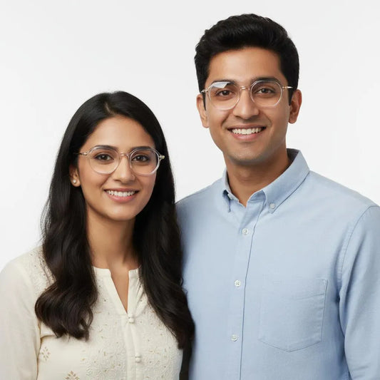 iDom Eyeglasses Full Rim Hexagonal Specs For Men & Women 202998