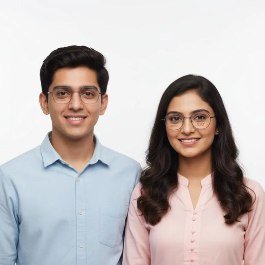 iDom Eyeglasses Full Rim Hexagonal Specs For Men & Women 316722