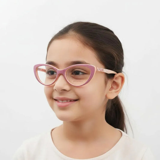 iDom Eyeglasses Full Rim Multi Color Cat-Eye Wear For Girls 274865