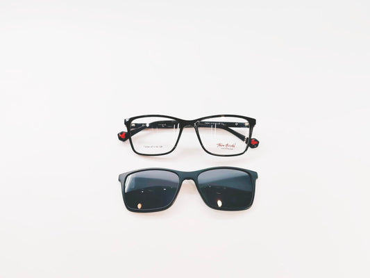 iDom Eyeglasses Full Rim Rectangle Clip On For Kids 242244