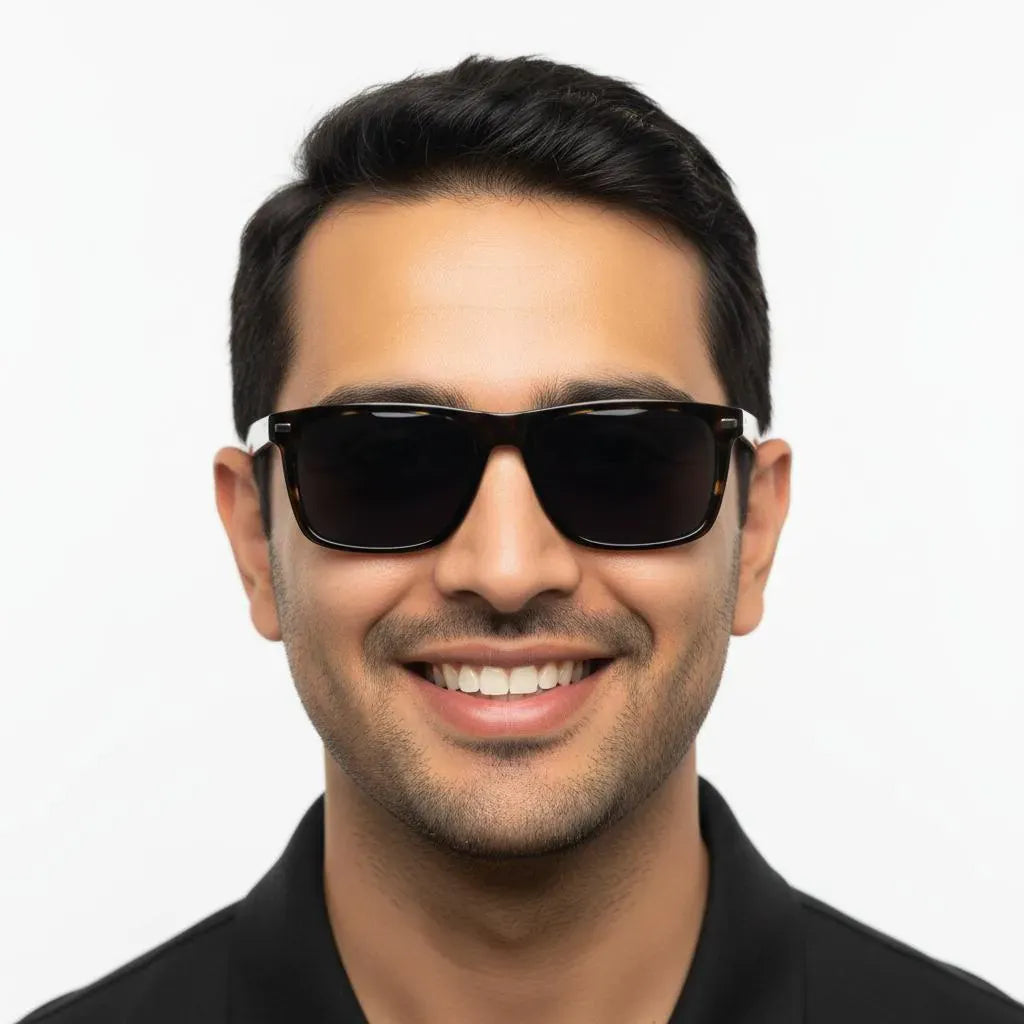 iDom Eyeglasses Full Rim Rectangle Clip on For Men 126621