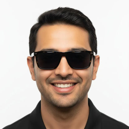 iDom Eyeglasses Full Rim Rectangle Clip on For Men 126621