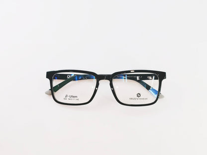 iDom Eyeglasses Full Rim Rectangle Clip on For Men 148884