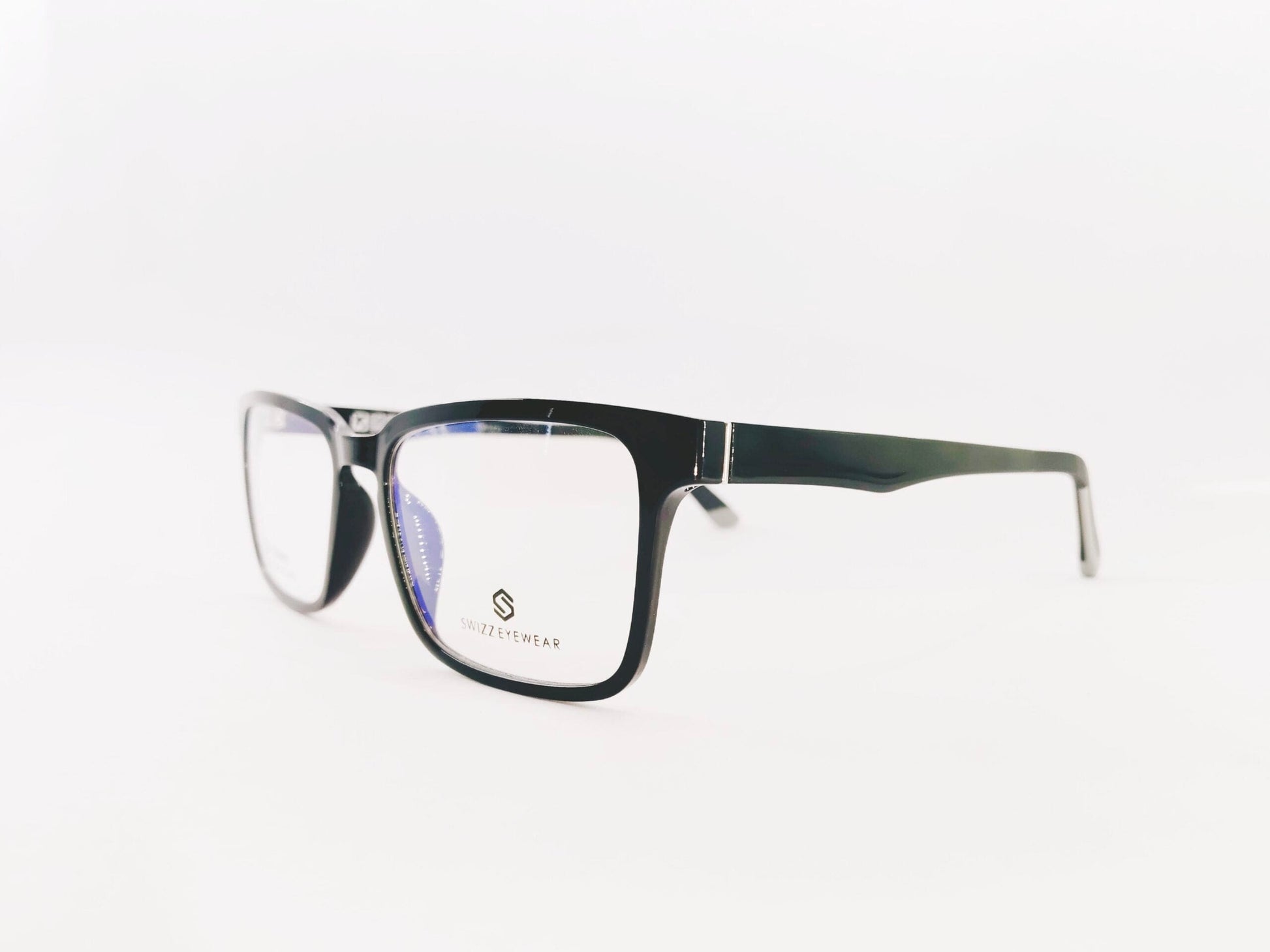 iDom Eyeglasses Full Rim Rectangle Clip on For Men 148884
