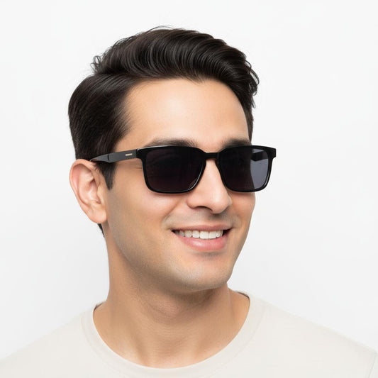 iDom Eyeglasses Full Rim Rectangle Clip on For Men 148884