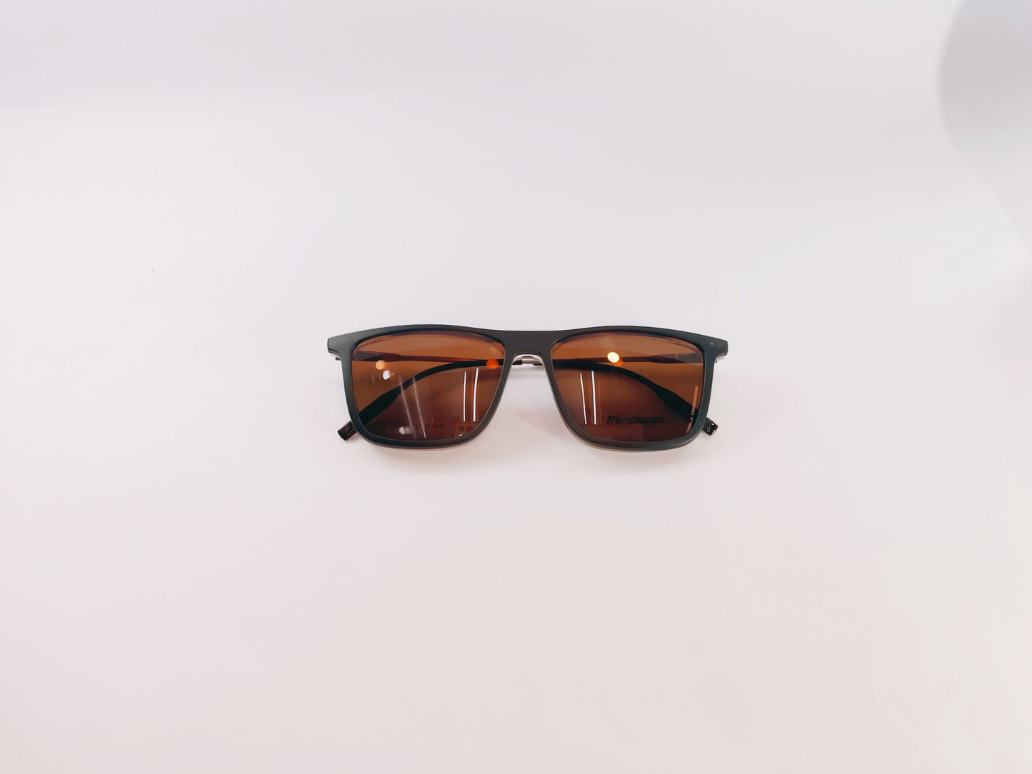 iDom Eyeglasses Full Rim Rectangle Clip on For Men 357207