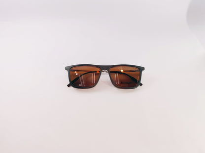 iDom Eyeglasses Full Rim Rectangle Clip on For Men 357207