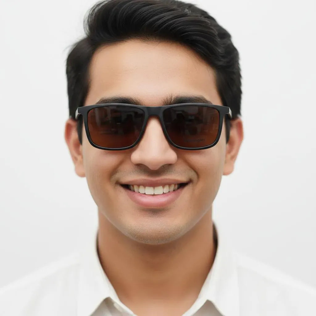 iDom Eyeglasses Full Rim Rectangle Clip on For Men 357207