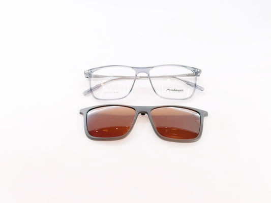 iDom Eyeglasses Full Rim Rectangle Clip on For Men 889266