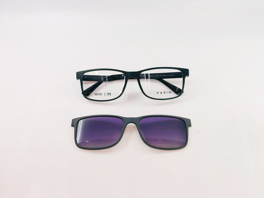 iDom Eyeglasses Full Rim Rectangle Clip on For Men & Women 101181