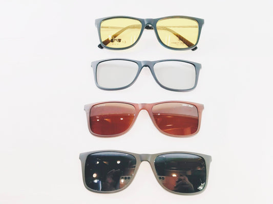 iDom Eyeglasses Full Rim Rectangle Clip on For Men & Women 6287