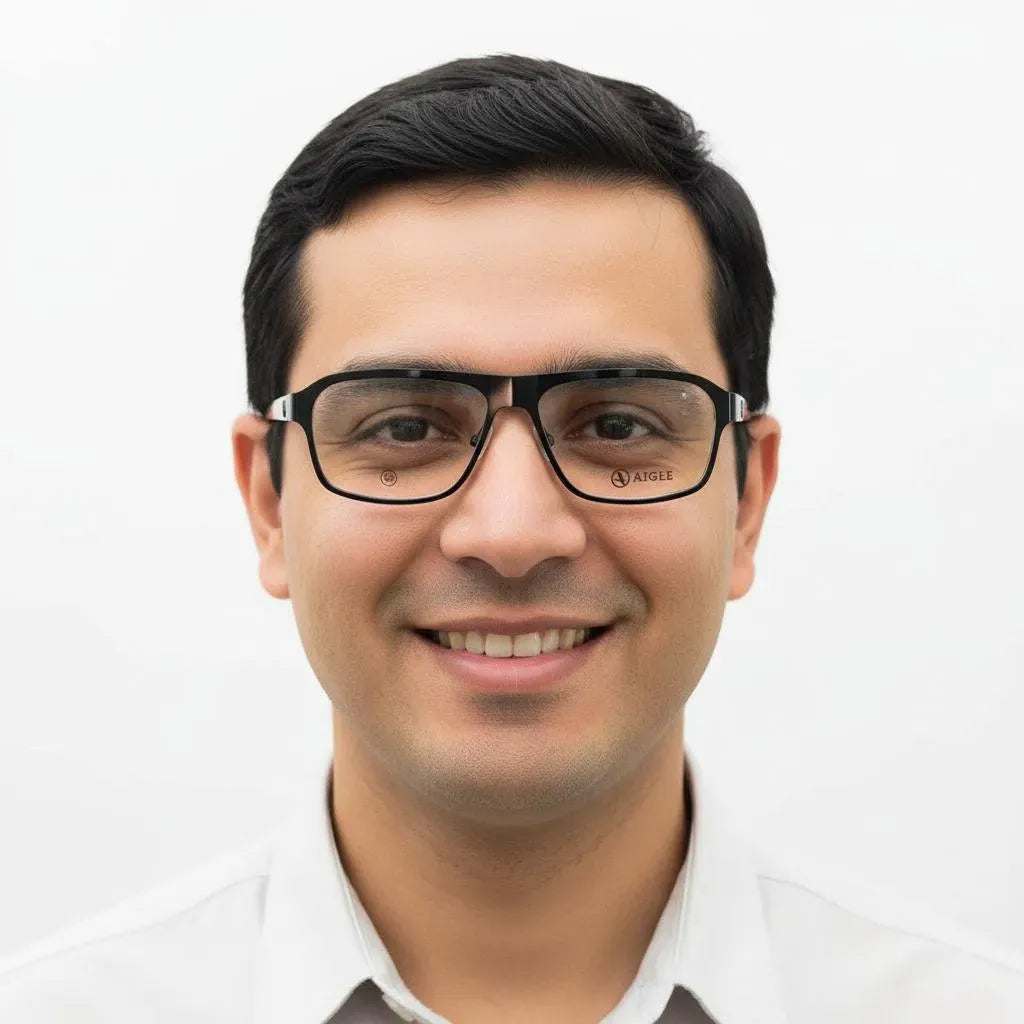 iDom Eyeglasses Full Rim Rectangle Specs For Men 110168