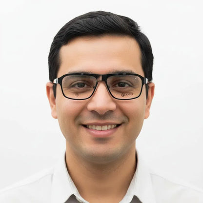 iDom Eyeglasses Full Rim Rectangle Specs For Men 110168