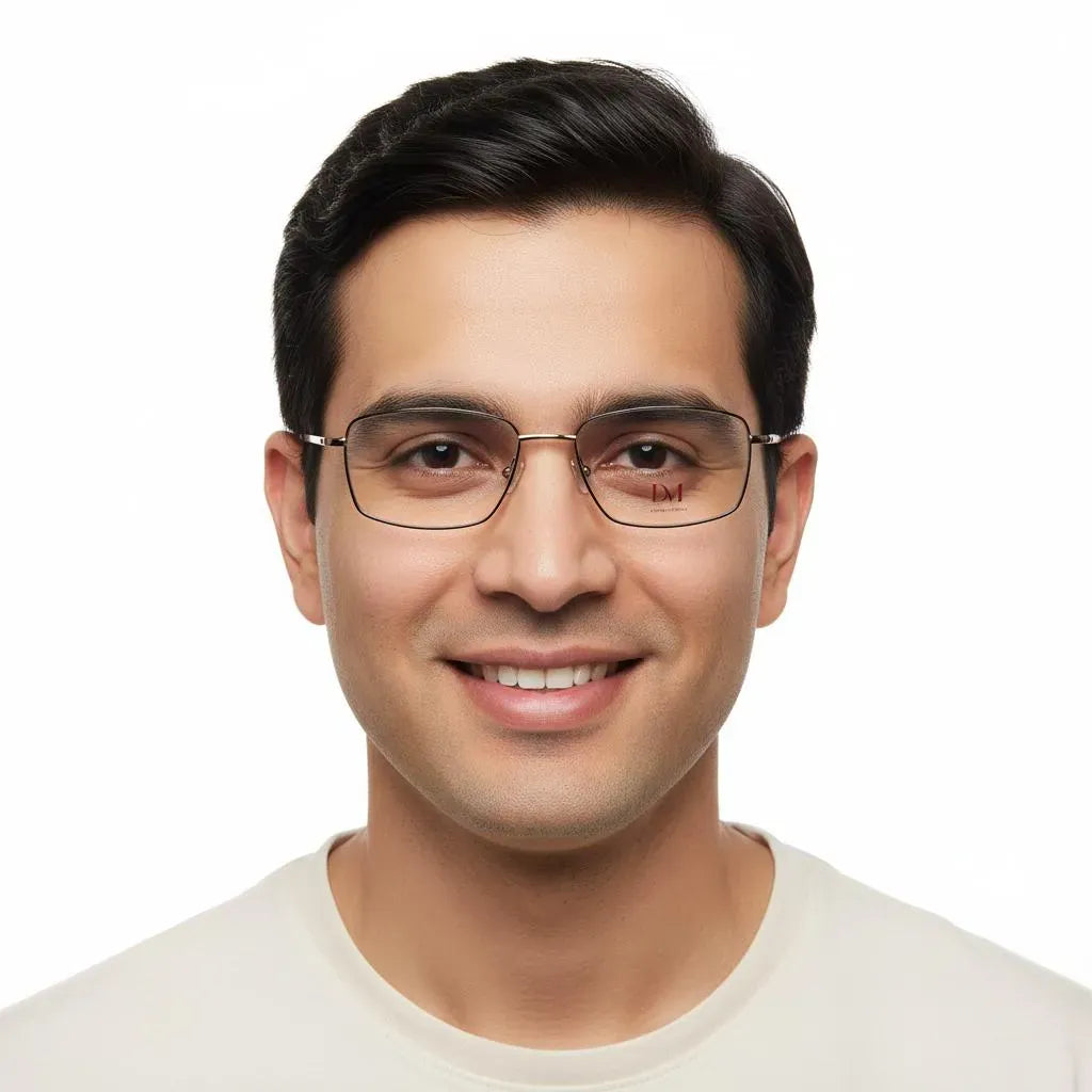 iDom Eyeglasses Full Rim Rectangle Specs For Men 216919