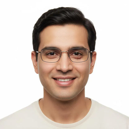 iDom Eyeglasses Full Rim Rectangle Specs For Men 216919