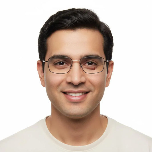 iDom Eyeglasses Full Rim Rectangle Specs For Men 216919