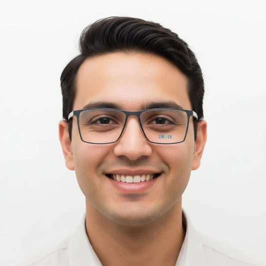 iDom Eyeglasses Full Rim Rectangle Specs For Men 281109