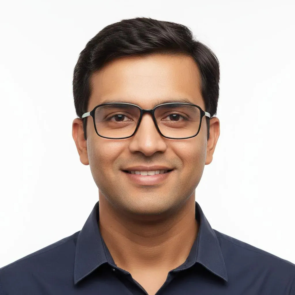 iDom Eyeglasses Full Rim Rectangle Specs For Men S114C1