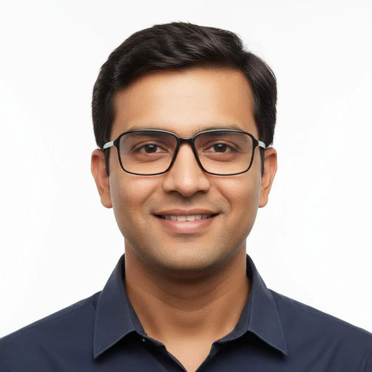 iDom Eyeglasses Full Rim Rectangle Specs For Men S114C1