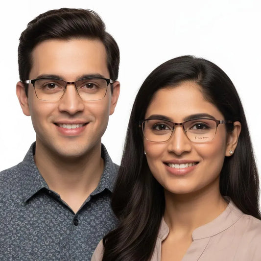 iDom Eyeglasses Full Rim Rectangle Specs For Men & Women 197499