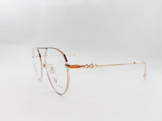iDom Eyeglasses Full Rim Round Aviator Shape For Women 651365