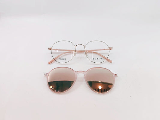 iDom Eyeglasses Full Rim Round Clip on For Women 172819