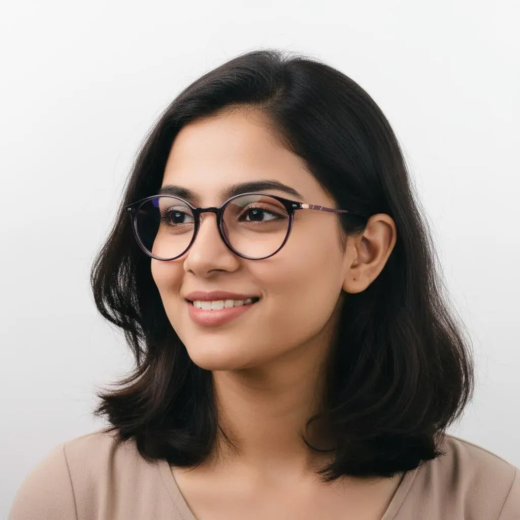 iDom Eyeglasses Full Rim Round Specs For Women 140545