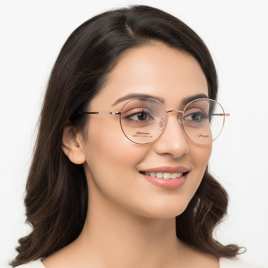 iDom Eyeglasses Full Rim Round Specs For Women 199015
