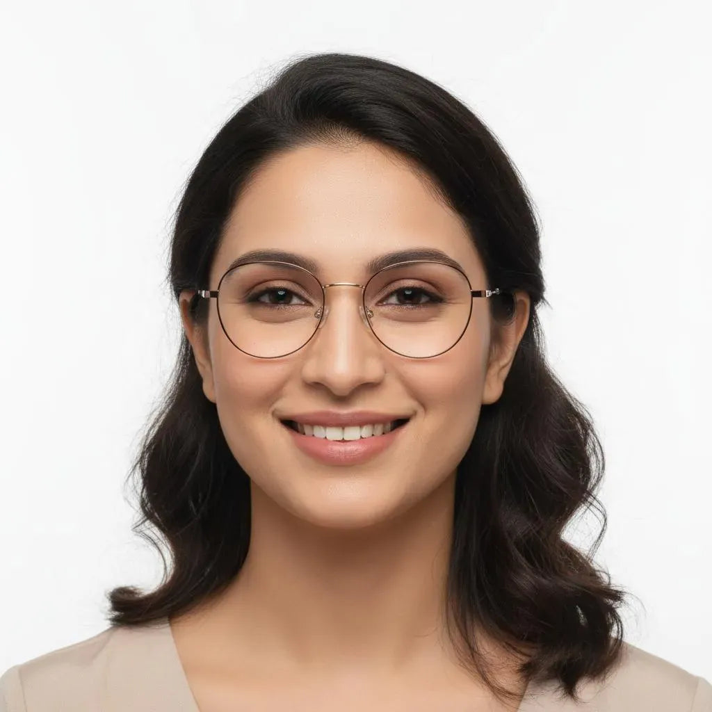 iDom Eyeglasses Full Rim Round Specs For Women 216820