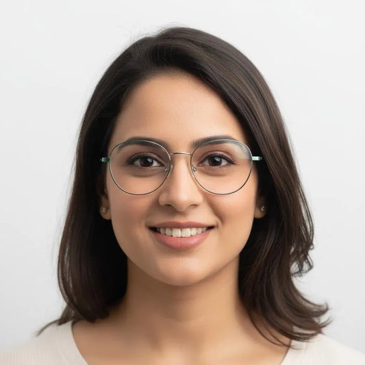 iDom Eyeglasses Full Rim Round Specs For Women 222856