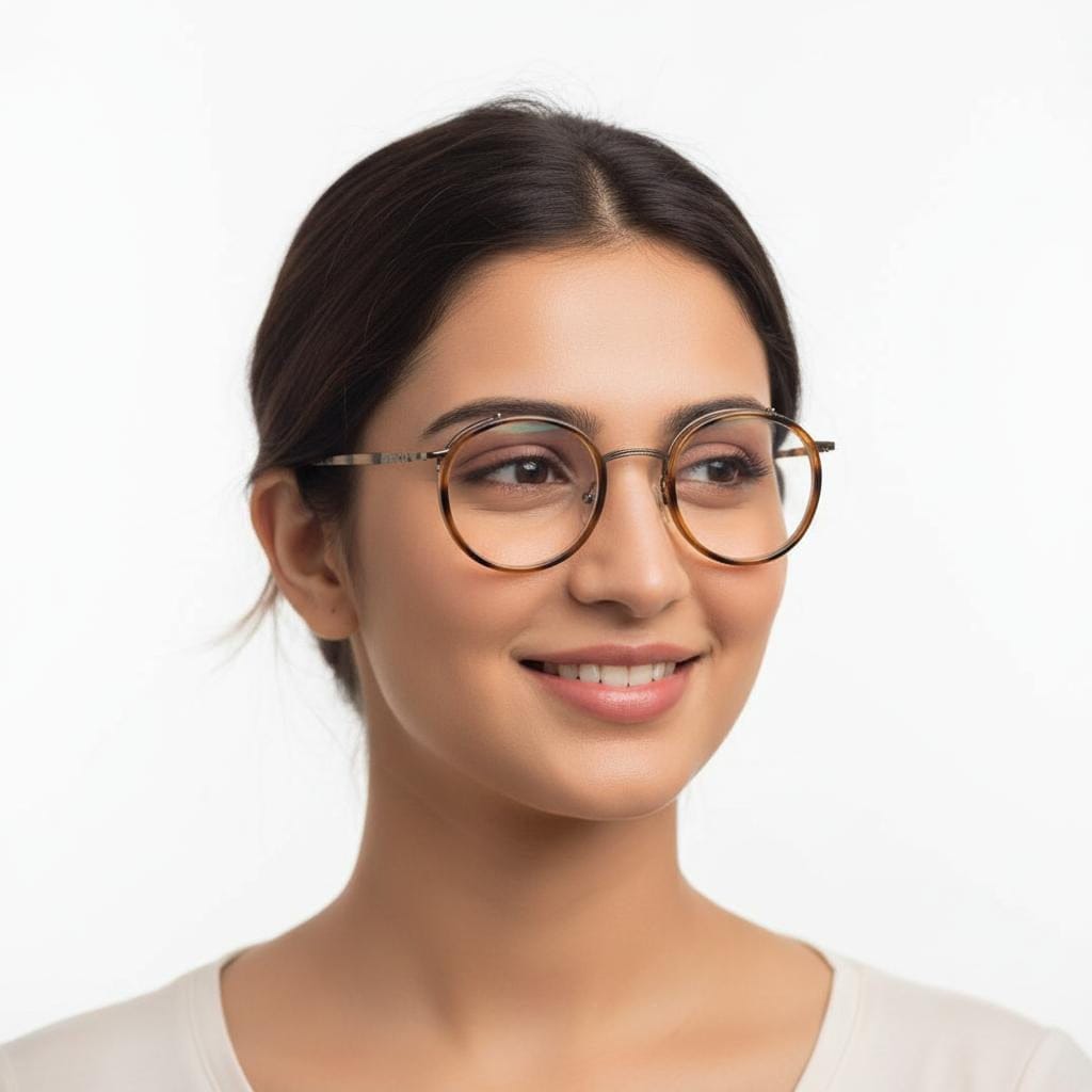 iDom Eyeglasses Full Rim Round Specs For Women 669029