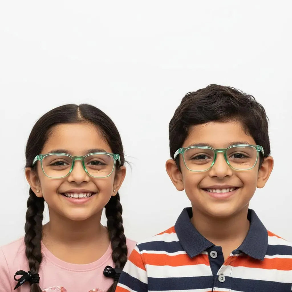 iDom Eyeglasses Full Rim Square Clip On For Kids 188907