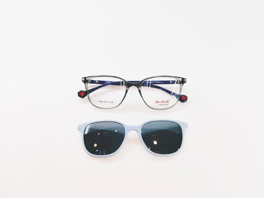 iDom Eyeglasses Full Rim Square Clip On For Kids 217493