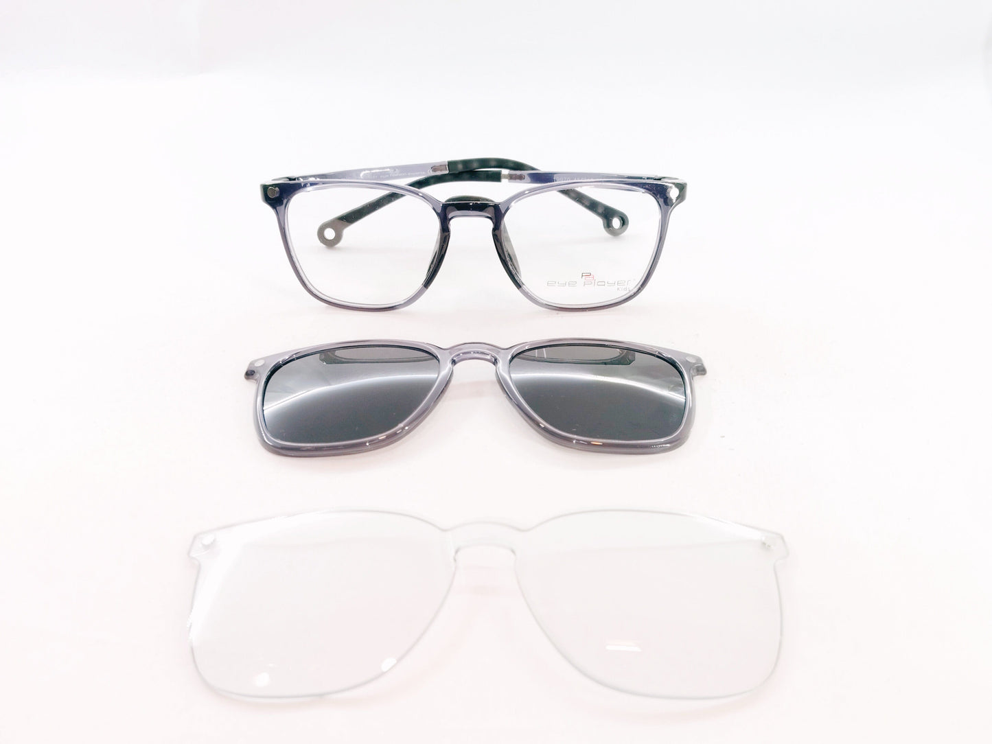 iDom Eyeglasses Full Rim Square Clip On For Kids 813646