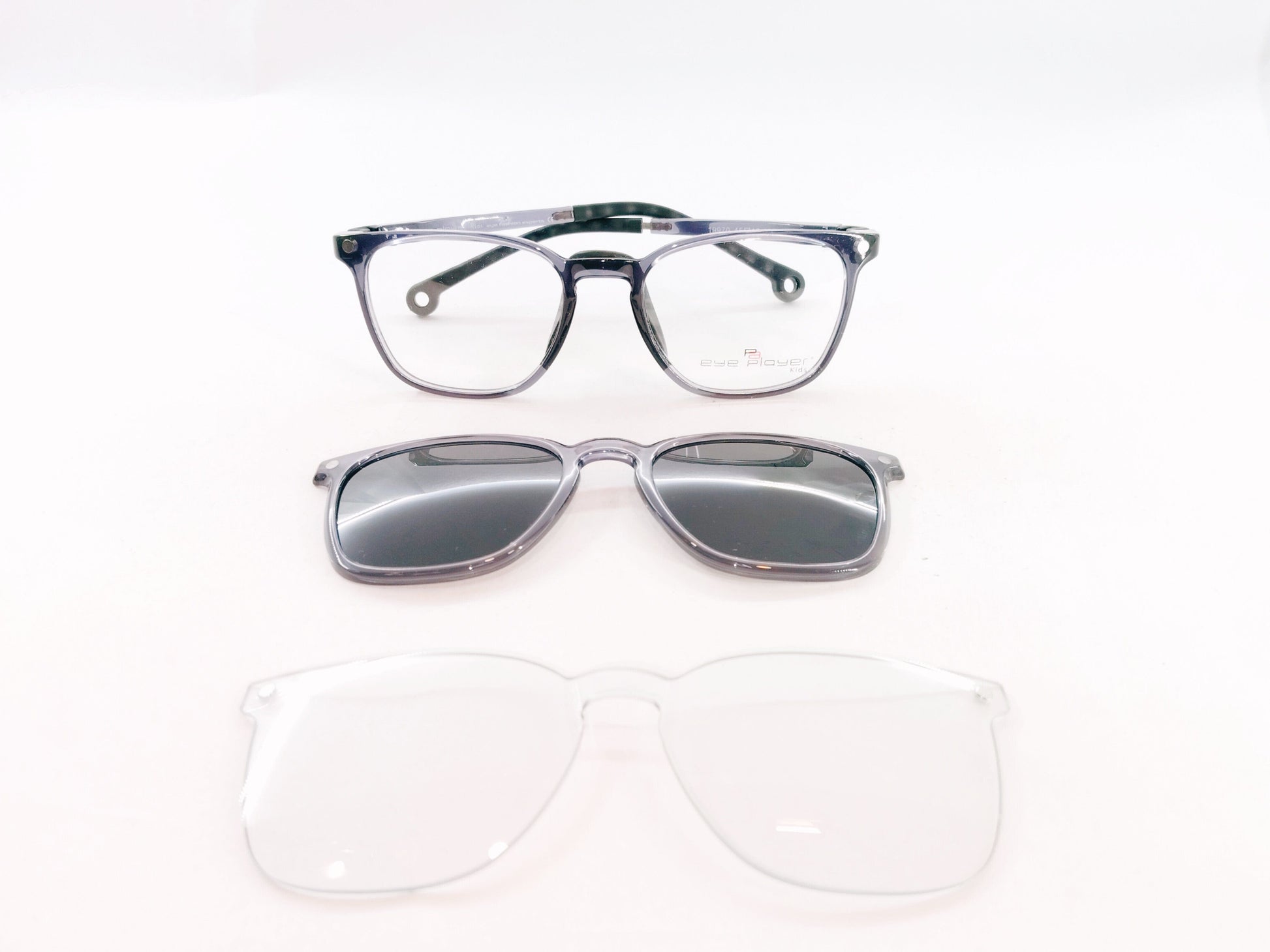 iDom Eyeglasses Full Rim Square Clip On For Kids 813646