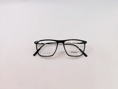 iDom Eyeglasses Full Rim Square Clip on For Men 10026C1