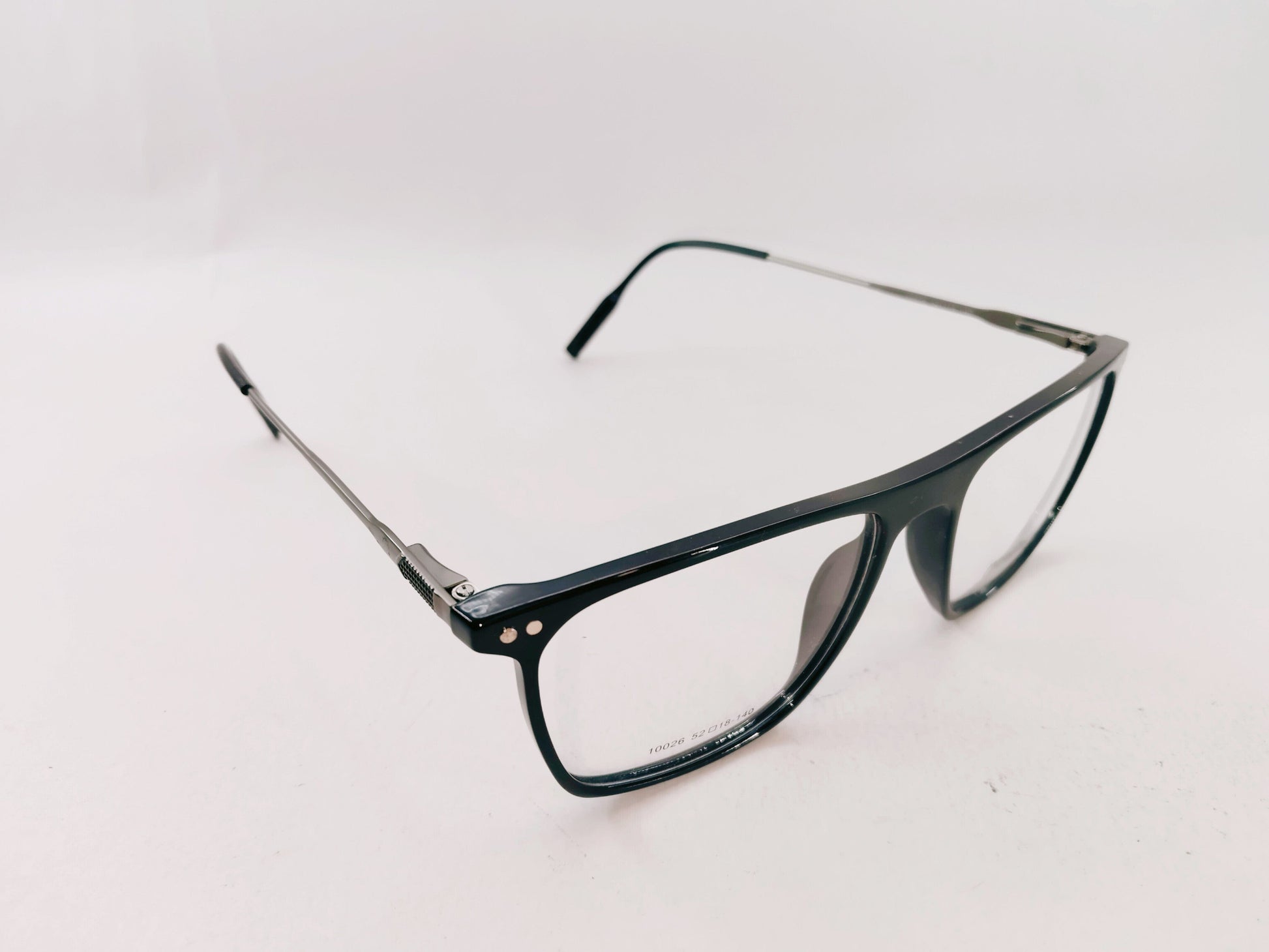 iDom Eyeglasses Full Rim Square Clip on For Men 10026C1