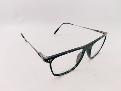 iDom Eyeglasses Full Rim Square Clip on For Men 10026C1