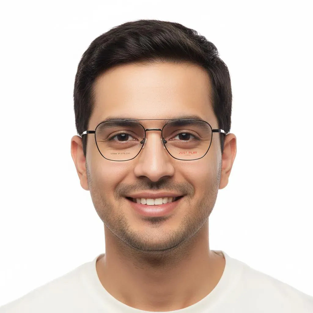 iDom Eyeglasses Full Rim Square Clip on For Men 111574