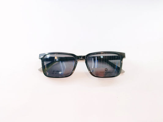 iDom Eyeglasses Full Rim Square Clip on For Men 148884