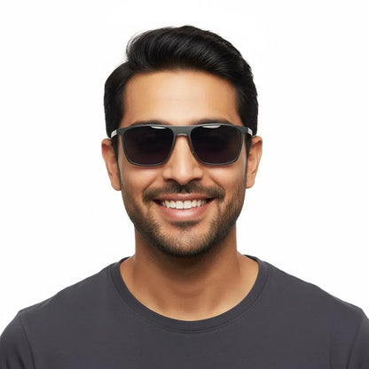 iDom Eyeglasses Full Rim Square Clip on For Men 207577