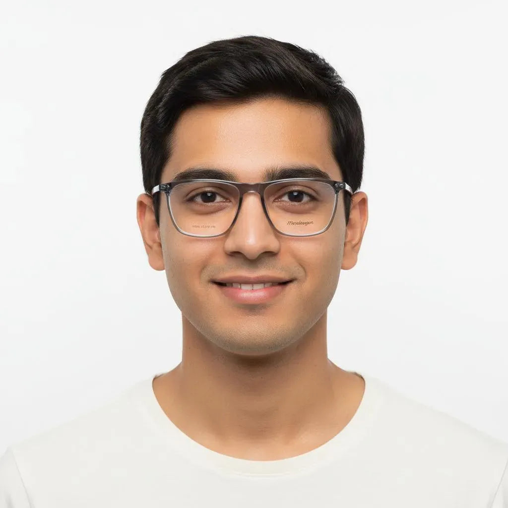 iDom Eyeglasses Full Rim Square Clip on For Men 207577