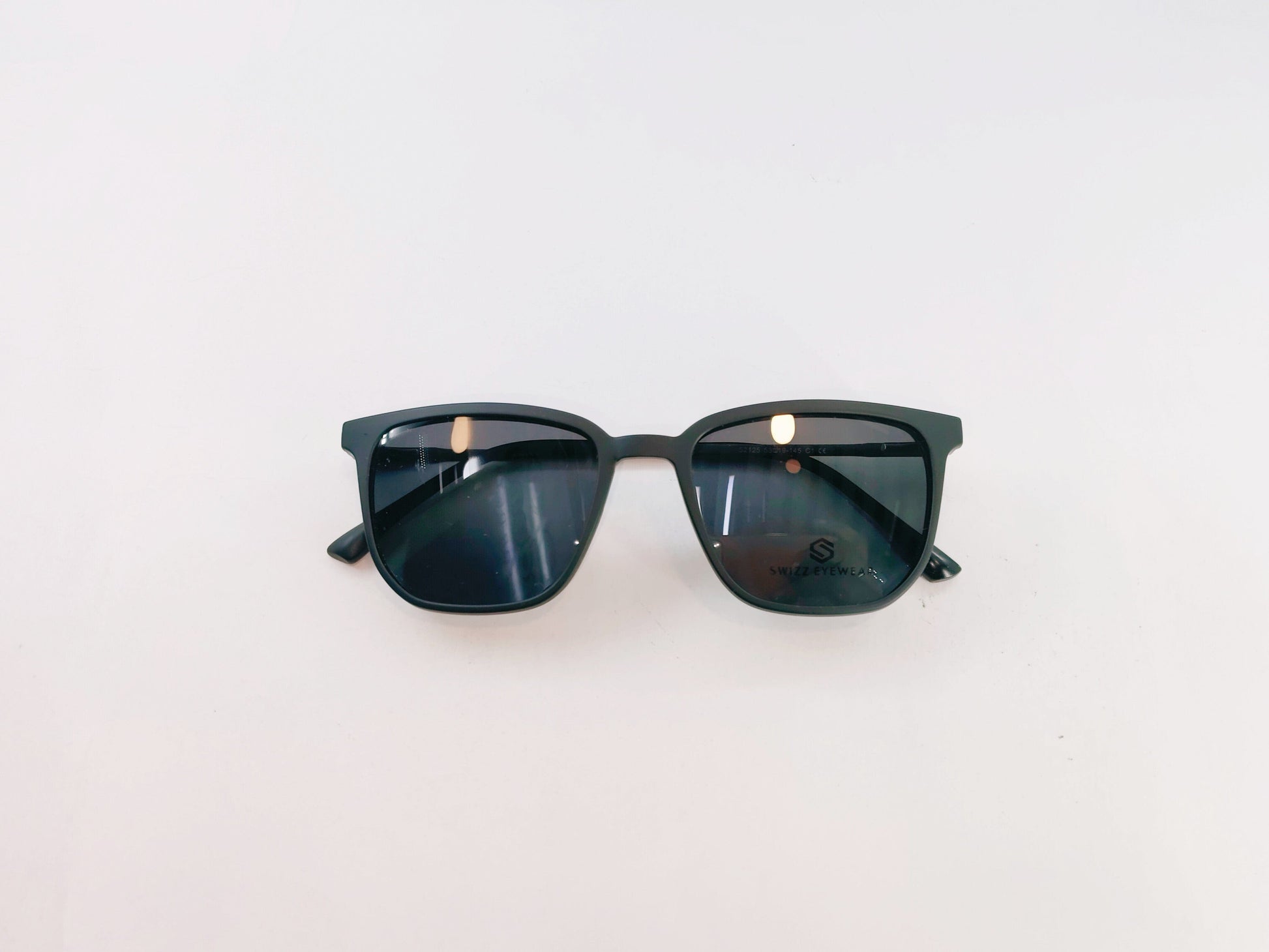 iDom Eyeglasses Full Rim Square Clip on For Men 310458