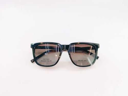 iDom Eyeglasses Full Rim Square Clip on For Men 593218