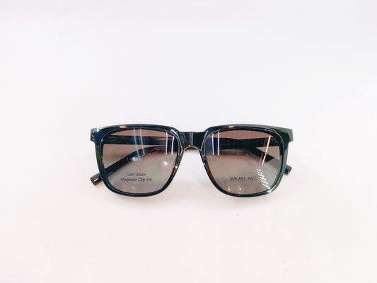 iDom Eyeglasses Full Rim Square Clip on For Men 593218